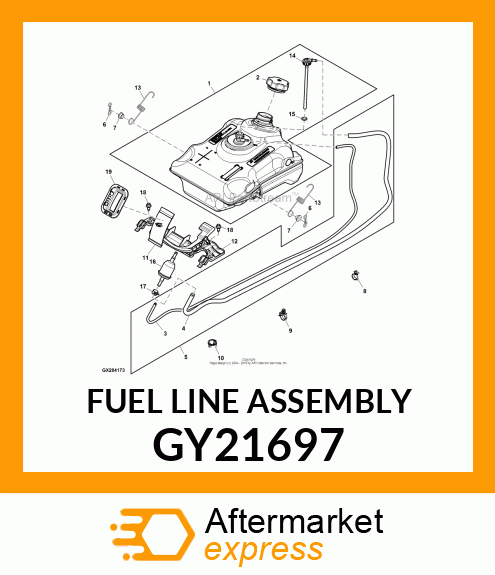 FUEL LINE ASSEMBLY GY21697