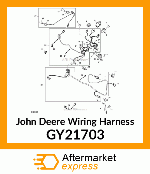 HARNESS, EPTO FRT WIRING(USE REV D) GY21703