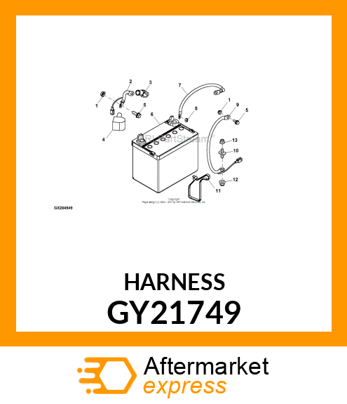 CABLE, POSITIVE BATTERY 100 SERIES, GY21749