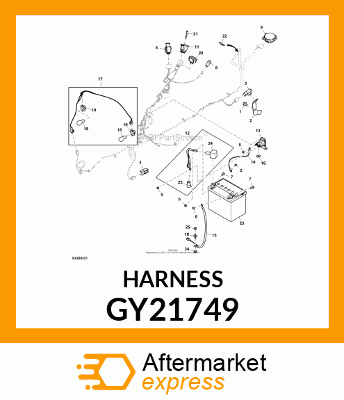 CABLE, POSITIVE BATTERY 100 SERIES, GY21749