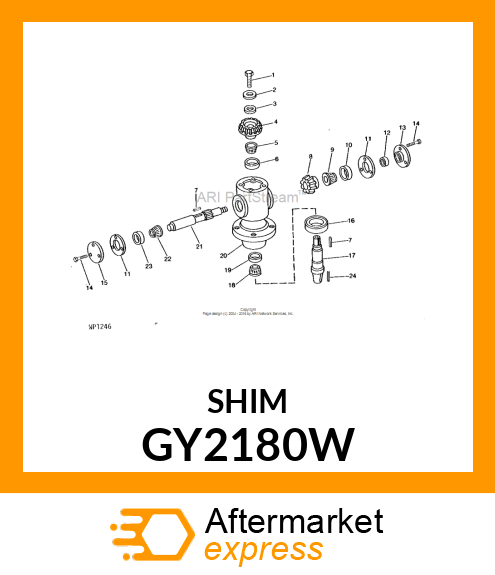 SHIM .003IN GY2180W