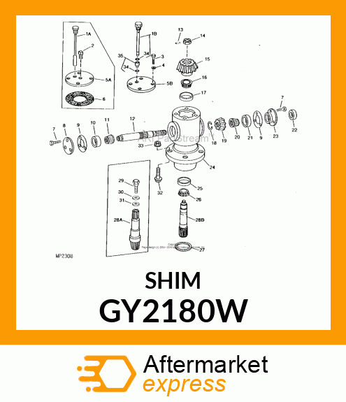 SHIM .003IN GY2180W