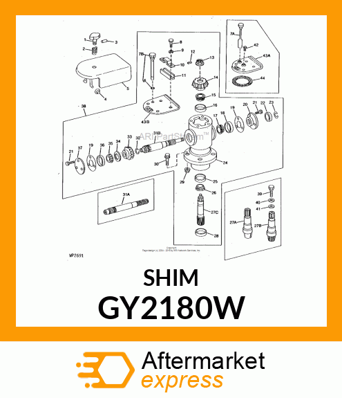 SHIM .003IN GY2180W