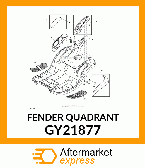 QUADRANT, QUADRANT ASSEMBLY LIFT GY21877