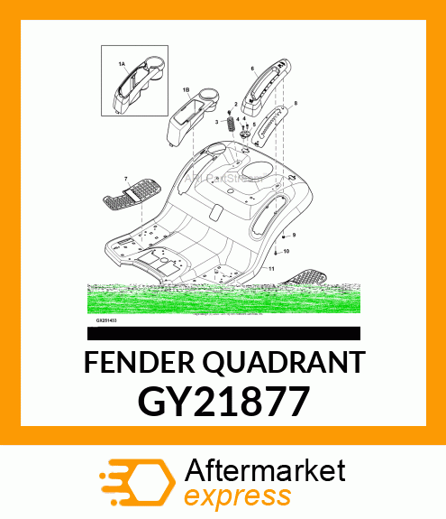 QUADRANT, QUADRANT ASSEMBLY LIFT GY21877