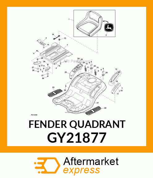 QUADRANT, QUADRANT ASSEMBLY LIFT GY21877