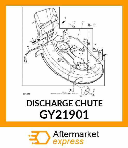 CHUTE, 48/42 OUTER DISCHARGE ASSY GY21901