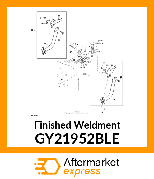 Finished Weldment GY21952BLE