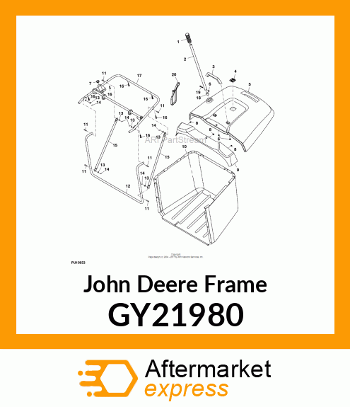 FRAME, WELDED HOPPER (PAINTED) GY21980