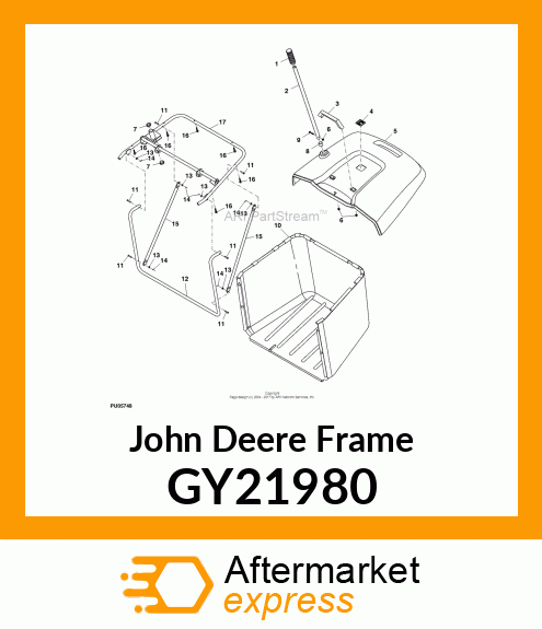 FRAME, WELDED HOPPER (PAINTED) GY21980