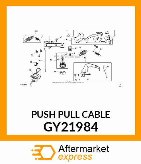 PUSH PULL CABLE, CABLE, THROTTLE TW GY21984