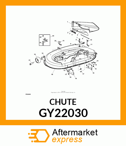 CHUTE, INNER DISCHARGE SVC GY22030