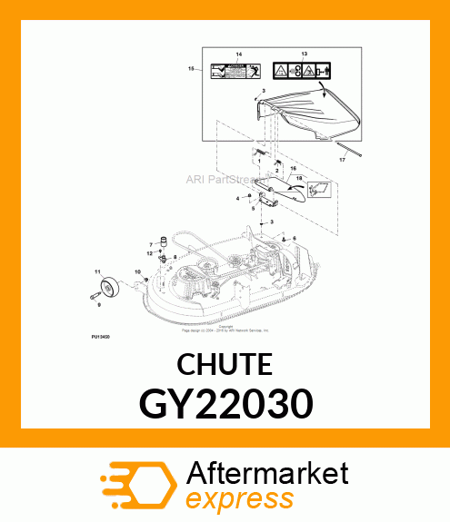 CHUTE, INNER DISCHARGE SVC GY22030