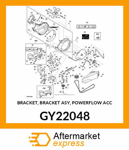 BRACKET, BRACKET ASY, POWERFLOW ACC GY22048