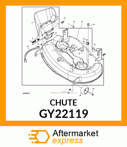 CHUTE, INNER DISCHARGE SVC GY22119