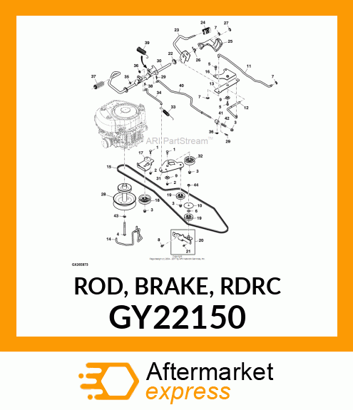 ROD, BRAKE, RDRC GY22150