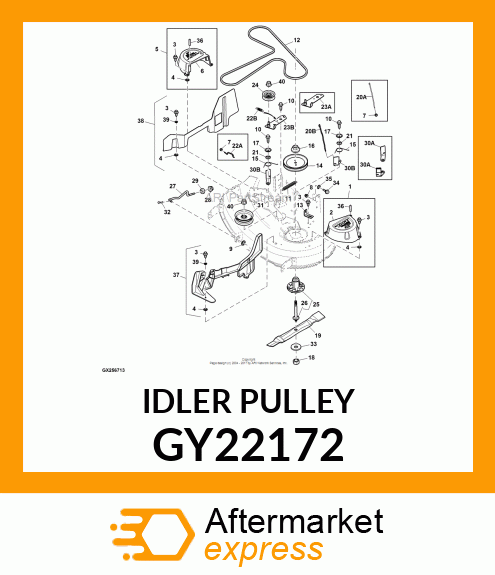 SHEAVE, FLAT IDLER GY22172