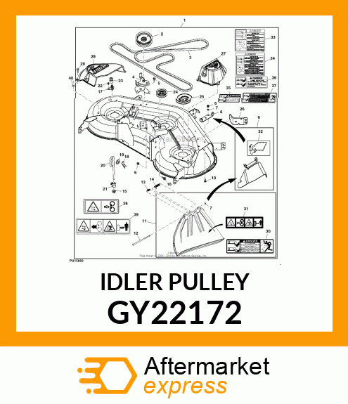 SHEAVE, FLAT IDLER GY22172