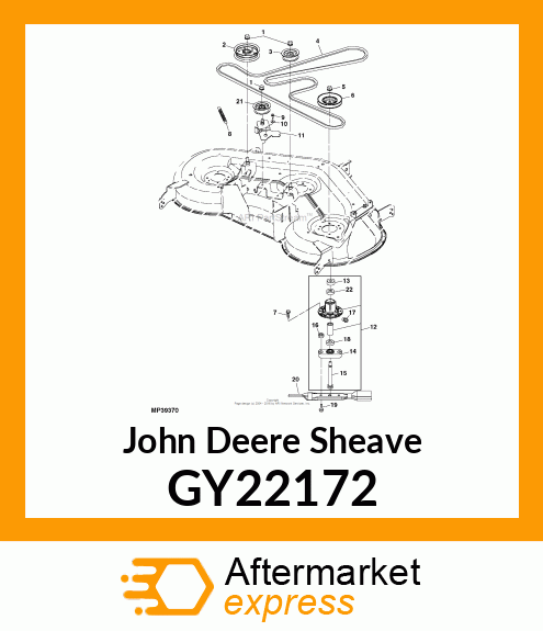 SHEAVE, FLAT IDLER GY22172