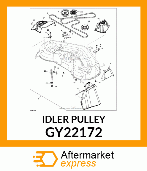 SHEAVE, FLAT IDLER GY22172