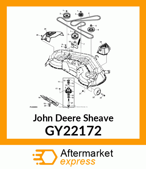 SHEAVE, FLAT IDLER GY22172