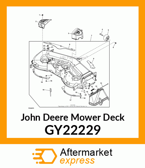 DECK, 54" DECK SVC WDMT WORLDWIDE GY22229