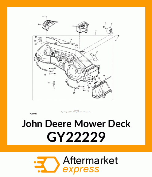 DECK, 54" DECK SVC WDMT WORLDWIDE GY22229