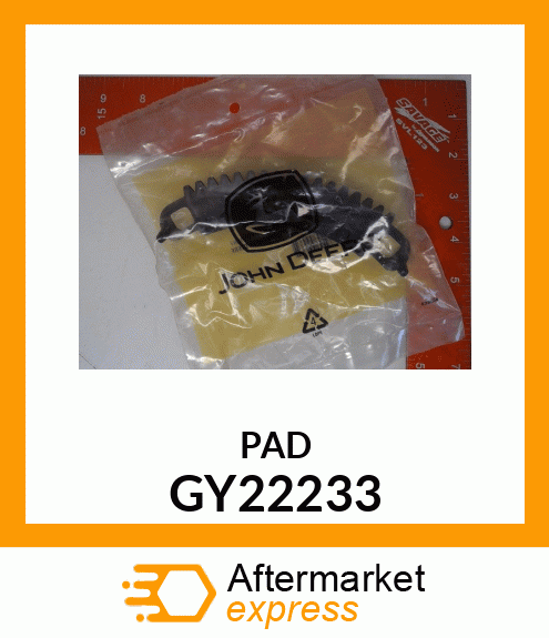 SECTOR PAD W/SCREWS GY22233