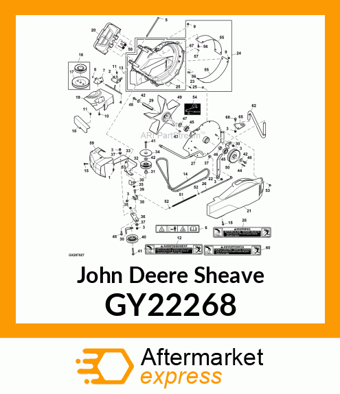 SHEAVE, 48A POWERFLOW X700 GY22268