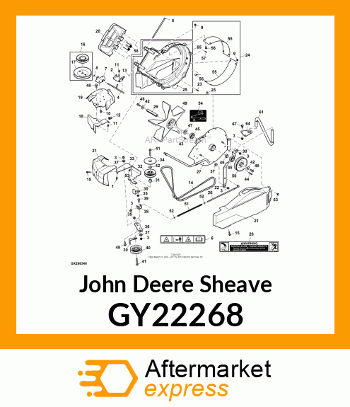 SHEAVE, 48A POWERFLOW X700 GY22268