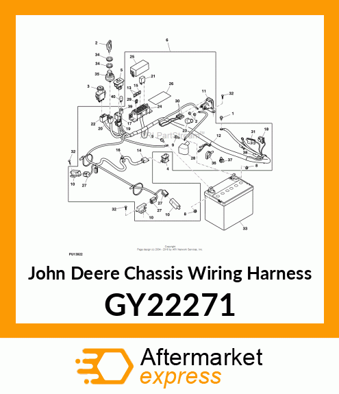 CHASSIS WIRING HARNESS, HARNESS ASS GY22271