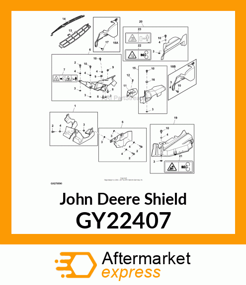 SHIELD, FRONT ASSEMBLY GY22407