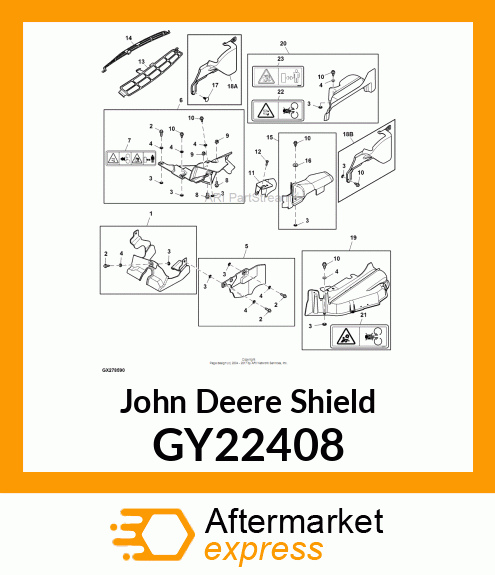 SHIELD, LH FRONT SIDE GY22408