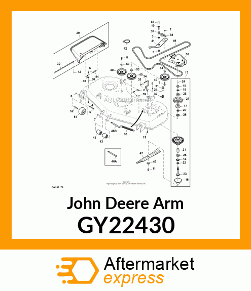 ARM, BELT TENSIONER GY22430