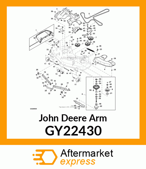 ARM, BELT TENSIONER GY22430