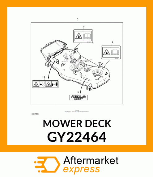 MOWER DECK GY22464