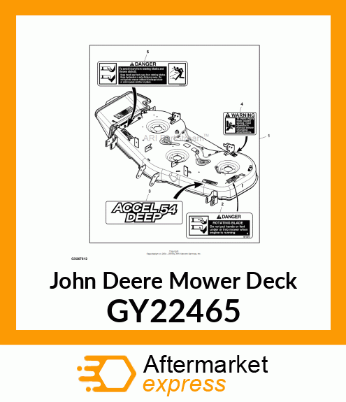 MOWER DECK GY22465