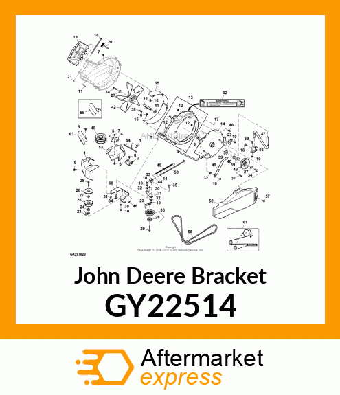 BRACKET ASY, POWERFLOW EZTRAK XC GY22514