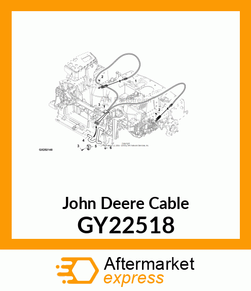 CABLE ASSEMBLY, PARK BRAKE GY22518