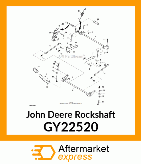 ROCKSHAFT, WELDMENT GY22520