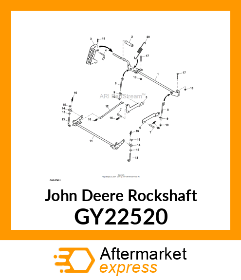 ROCKSHAFT, WELDMENT GY22520