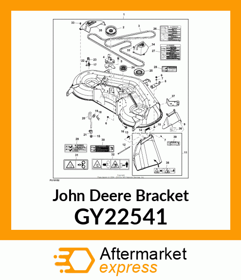 BRACKET, FRONT RH GAGE WHEEL GY22541