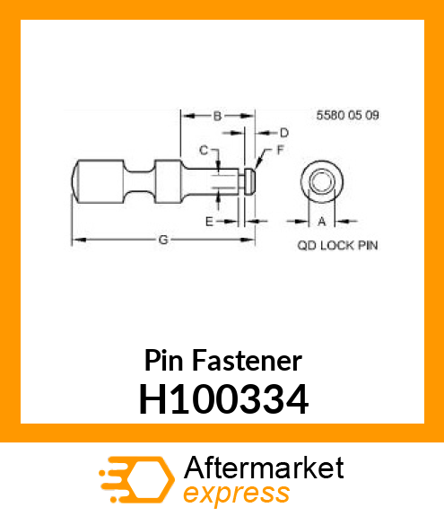 Pin Fastener H100334