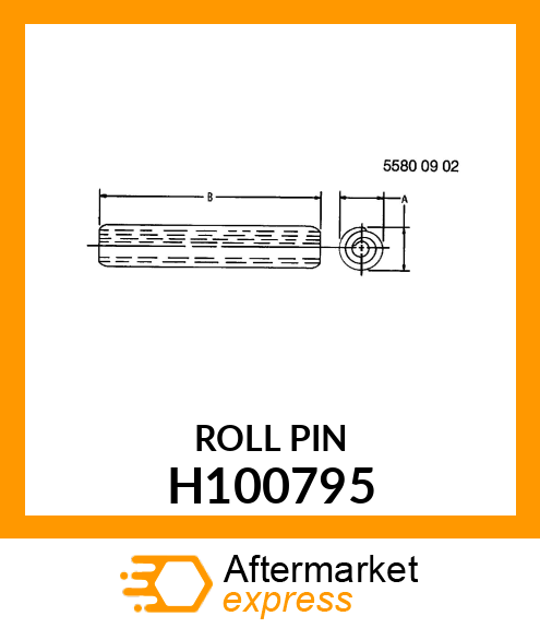 SPRING PIN, COILED H100795