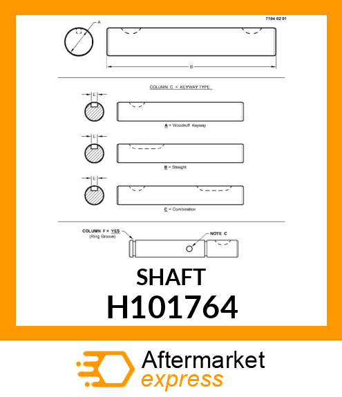 SHAFT H101764