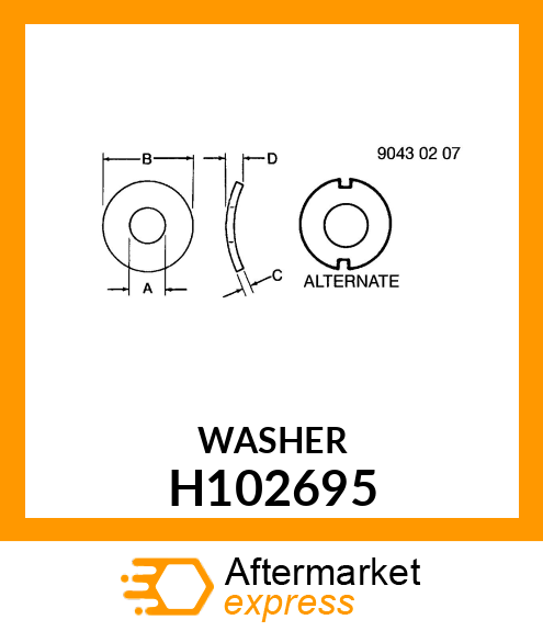 WASHER H102695