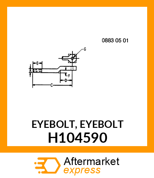 EYEBOLT, EYEBOLT H104590
