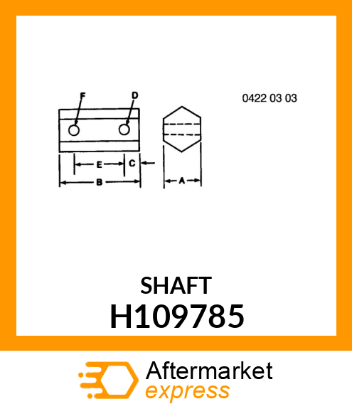 SHAFT H109785
