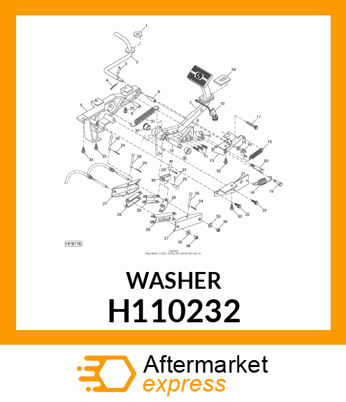 WASHER, WASHER H110232