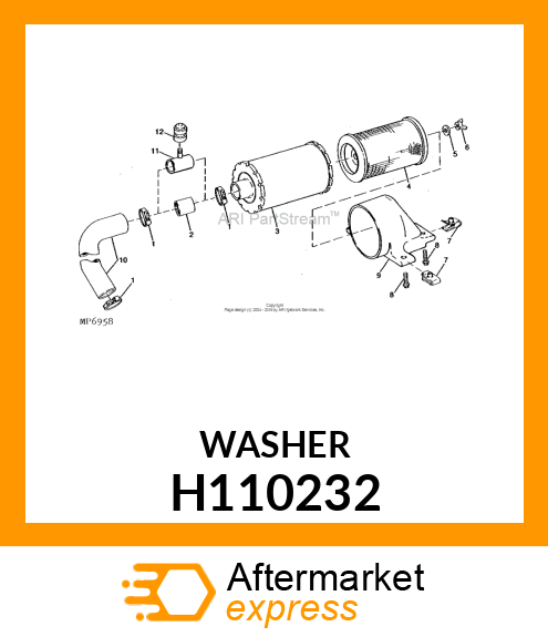 WASHER, WASHER H110232